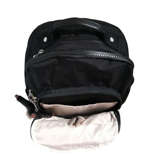 Vintage brand new Extra Large 47cm xl 17" Laptop Kipling Seoul Backpack black - Picture 8 of 12